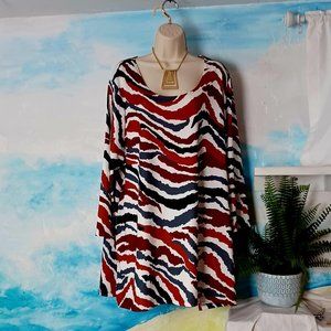 Slinky Brand size 3XL silky stretchy blouse, NEW WITHOUT TAGS